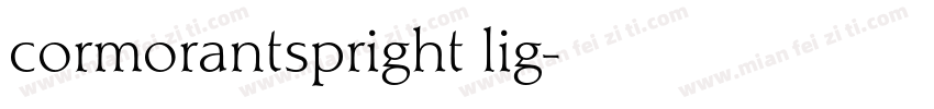cormorantspright lig字体转换